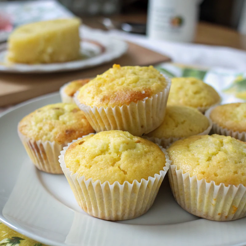 Muffins mit Zitronenglasur