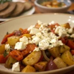 Unwiderstehliches Rezept Ofengemüse mit Kartoffeln und Feta