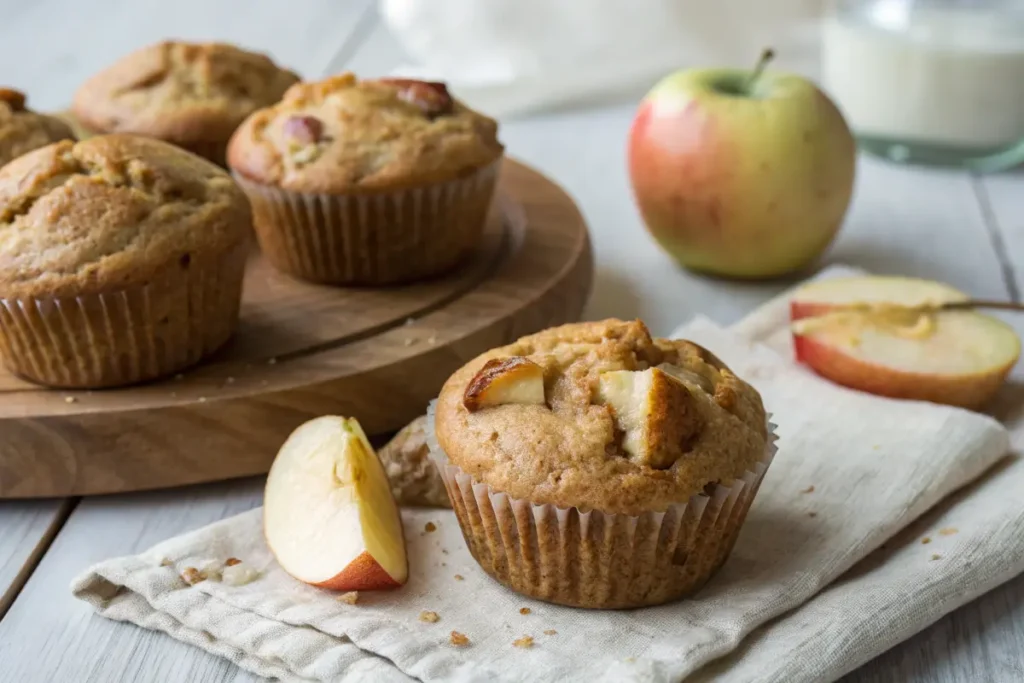 vegane apfelmuffins