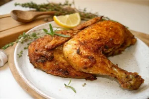 halbes Hähnchen im Backofen