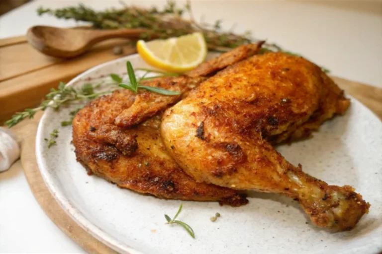 halbes Hähnchen im Backofen