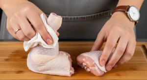 knusprige hähnchenschenkel mit ofengemüs
