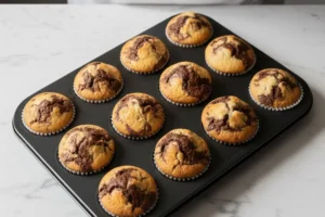Marmormuffins mit Öl und Joghurt