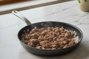 Hackfleisch anbraten