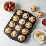 Muffins mit Erdbeeren