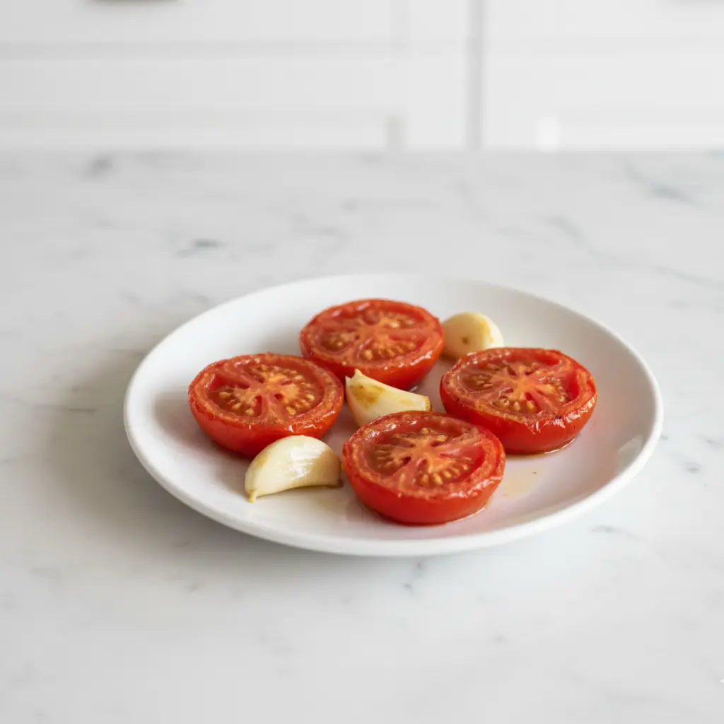 Ofentomaten mit Knoblauch