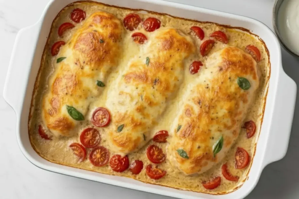 hähnchen mozzarella tomate